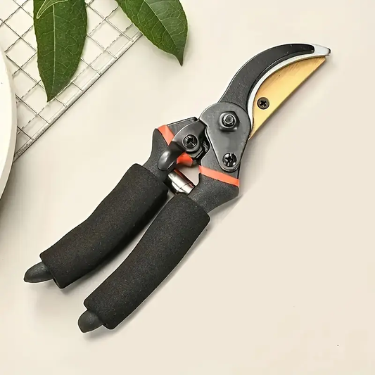 Heavy-Duty SK5 Steel Pruning Shears, 30mm/1.18in Blade - Ergonomic Comfort Grip, Durable Garden Scissors for Trimming and Cutting, Ideal for Home and Garden Use, Ambidextrous Desig
