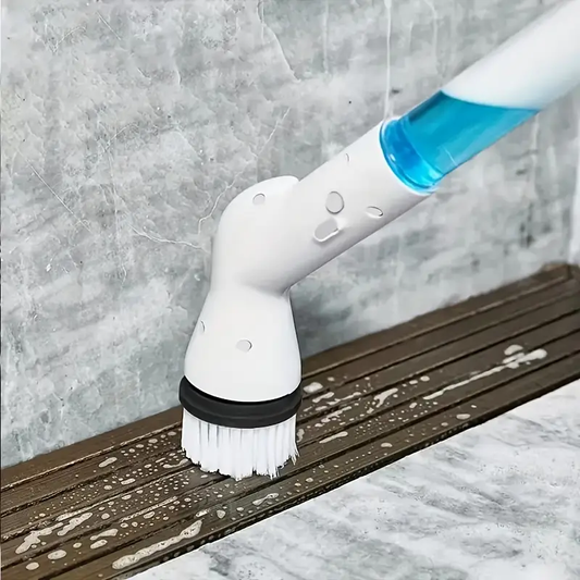 Cordless 1pc Electric Spin Scrubber with Adjustable Long Handle